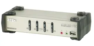 ATEN Przełącznik 4-portowy PS/2-USB VGA/Aud KVMP W/OSD