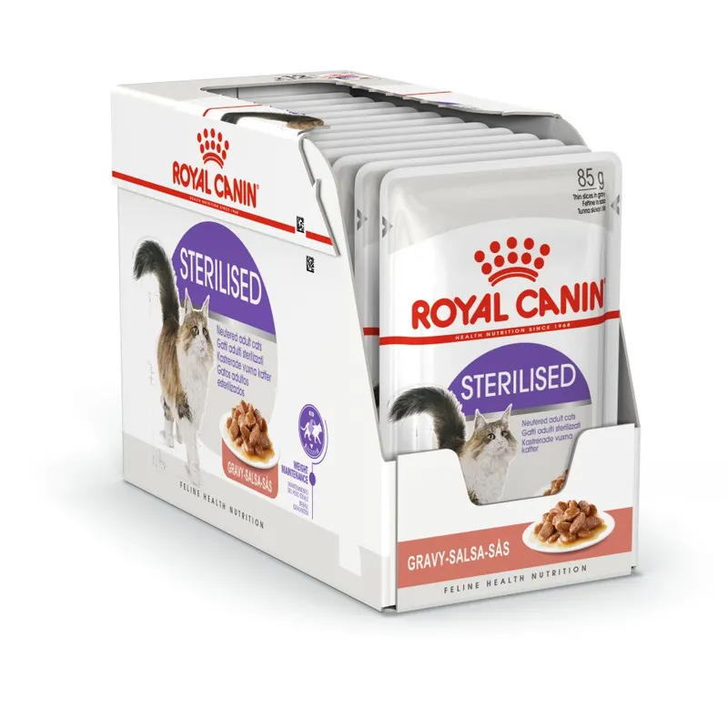 ROYAL CANIN FHN Sterilised w sosie Box - mokra karma dla kota dorosłego - 12x85g