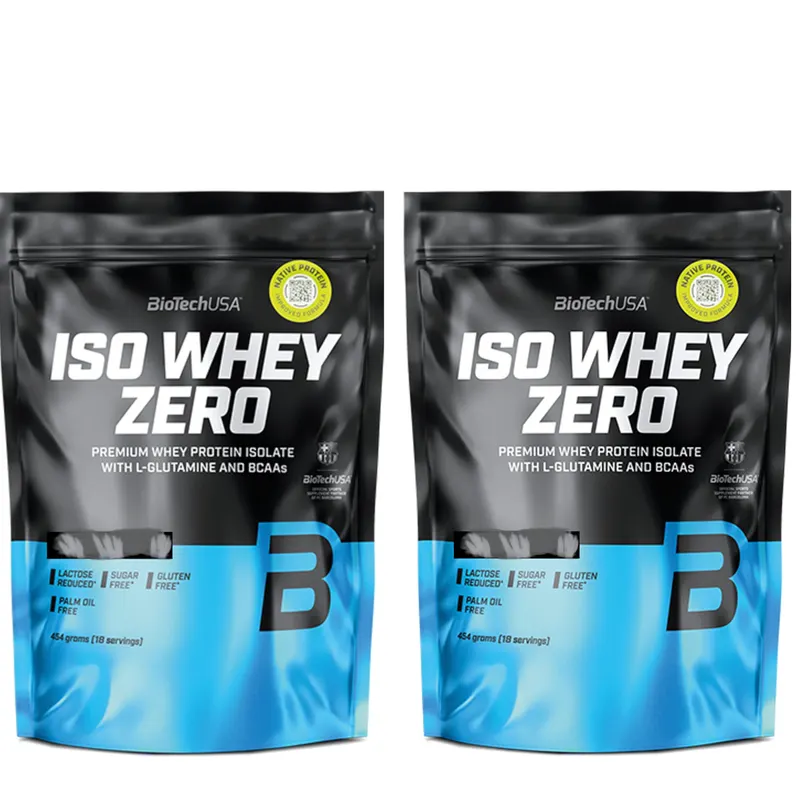 Zestaw BioTechUSA Iso Whey Zero 2x 454g