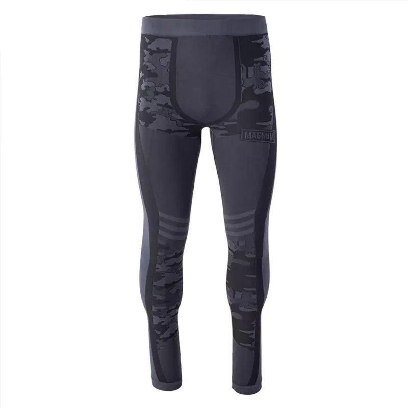 Spodnie termoaktywne Magnum Camo Bottom, męskie - szare, Rozmiar M