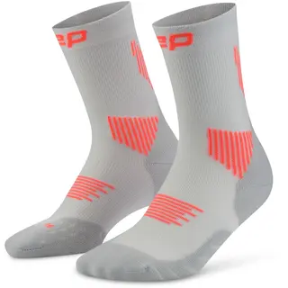 CEP Core Run Socks Mid Cut 5.0, skarpetki biegowe damskie, szare