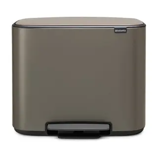 Kosz na śmieci kuchenny 36l Brabantia Bo Pedal Bin 1 komora platynowy