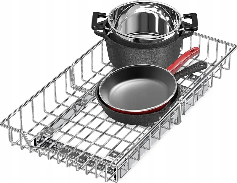 ORGANIZER POD SZAFKĄ WYSUWANY 53CM GŁĘB METAL KUCHNIA
