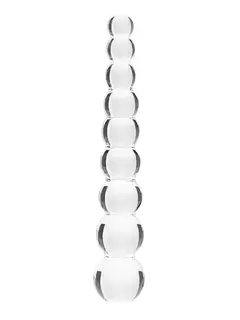 Clarity Elysian Pearls Glass Dildo