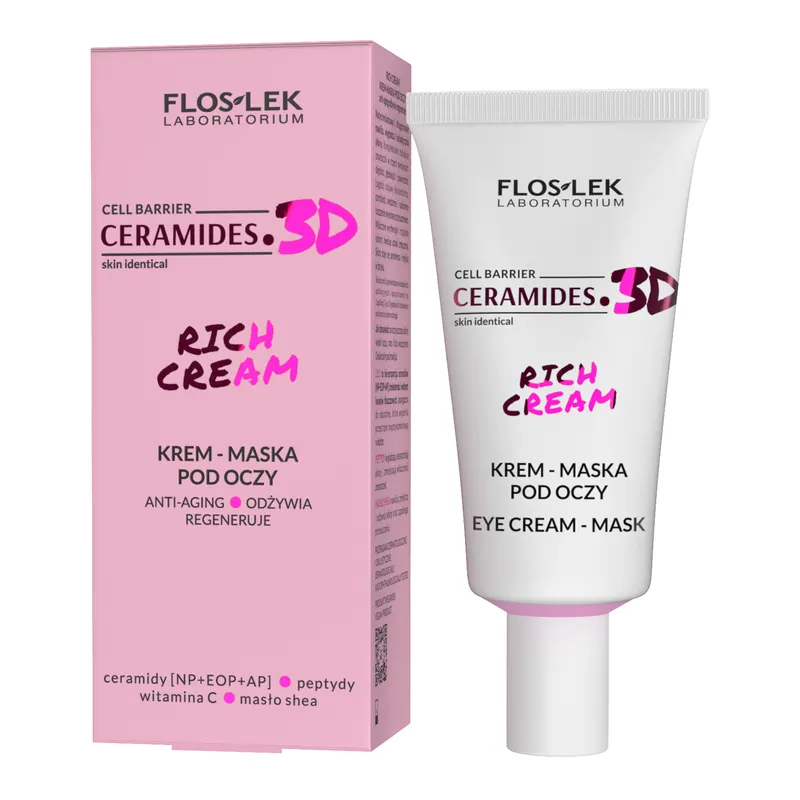 Floslek Laboratorium Rich Cream Krem-Maska pod Oczy Anti-Aging Odżywia Regeneruje 30ml