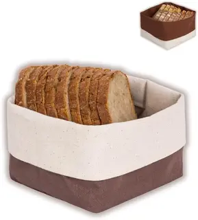 KOSZ NA PIECZYWO BAWEŁNIANY DWUSTRONNY REGULOWANY 12,5X12,5CM