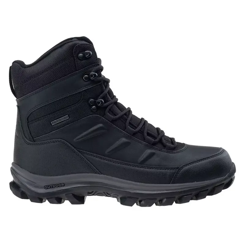 Buty trekkingowe zimowe męskie Elbrus Spike Mid Wp - czarne, Rozmiar buta 43