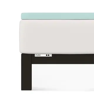 Prześcieradło Schlafgut Pure Topper | 180x200-200x220 cm | Petrol Jasny | -200x220 Petrol Light 435 - XL bawełna