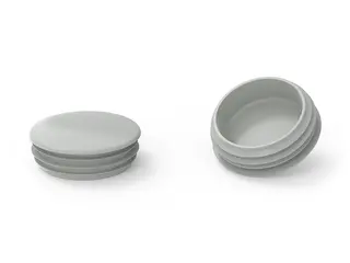Zaślepka do profili okrągłych D-42mm, 1,0mm-2,5mm, kolor szary (RAL7035)