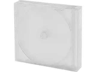 Pudełko na płyty CD/DVD HEITECH 5 szt. Slim Matowy