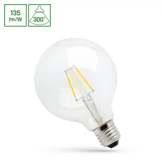Żarówka ściemnialna LED COG GLOB 8,5W E27 G125 WW WOJ+14642