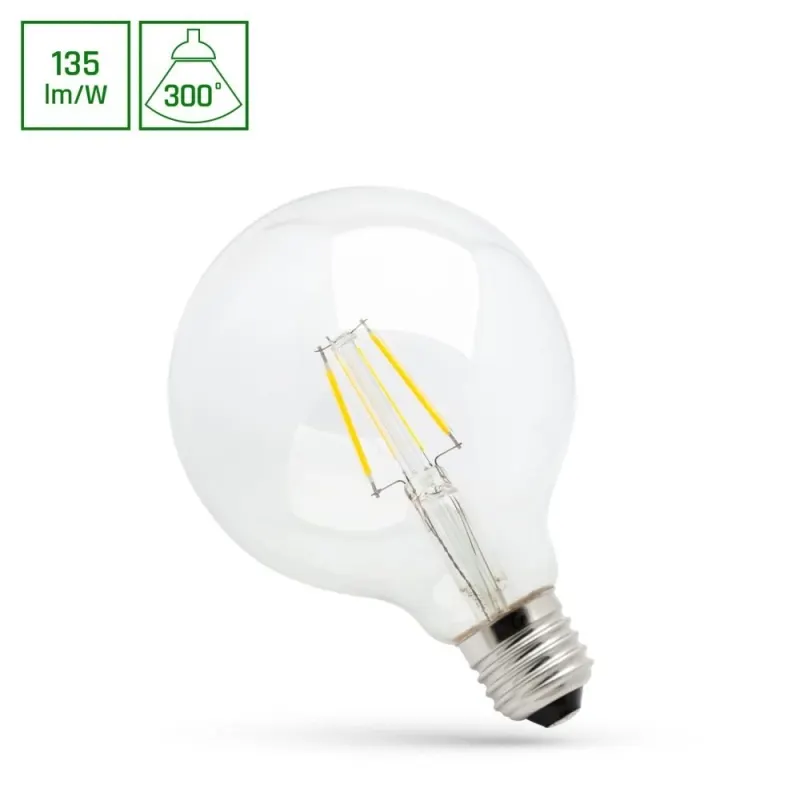 Żarówka ściemnialna LED COG GLOB 8,5W E27 G125 WW WOJ+14642