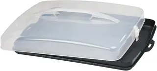 Pojemnik na ciasto 4,97 l z pokrywą i klipsami Tray Bake antracyt