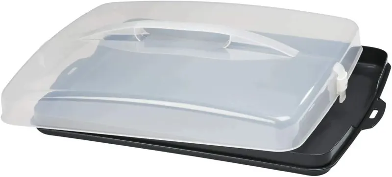 Pojemnik na ciasto 4,97 l z pokrywą i klipsami Tray Bake antracyt