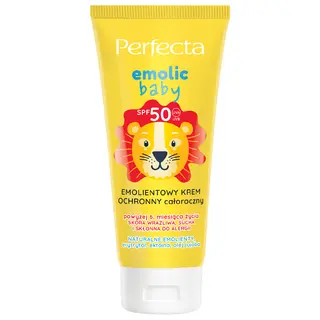 Perfecta Emolic Baby emolientowy krem ochronny całoroczny SPF 50 dla dzieci i niemowląt z ektoiną, erytrytolem i olejami 50 ml