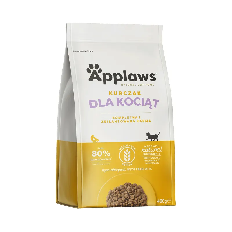 APPLAWS Kitten Chicken - sucha karma dla kota - 400g