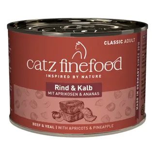 catz finefood, 6 x 200 g - Wołowina z cielęciną