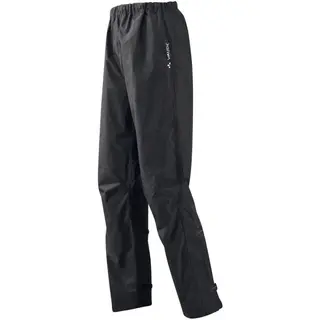 Vaude Men's Fluid Pants II S/S+L/S, spodnie przeciwdeszczowe, męskie, czarne