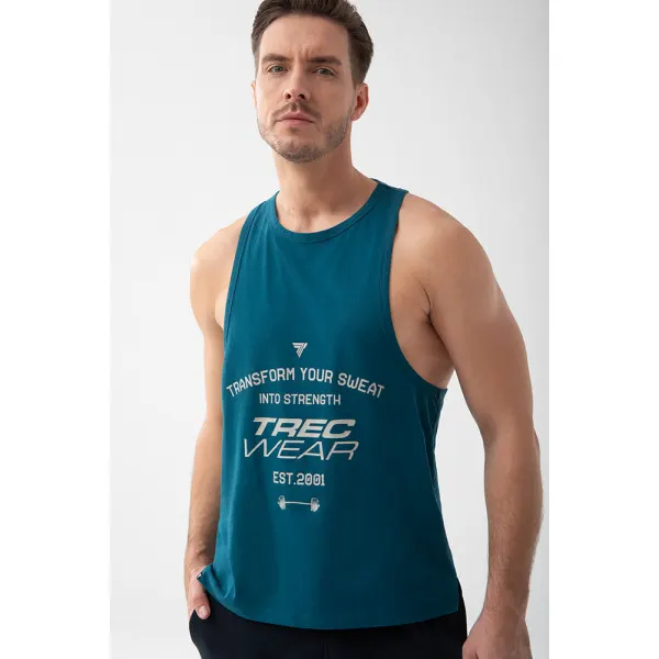 Niebieski tank top męski TW BASIC TANK TOP 194 M BLUE - M