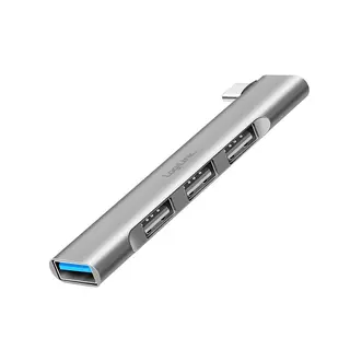 LogiLink HUB smukły USB-C do 1x USB-A 3.0 3xUSB-A 2.0