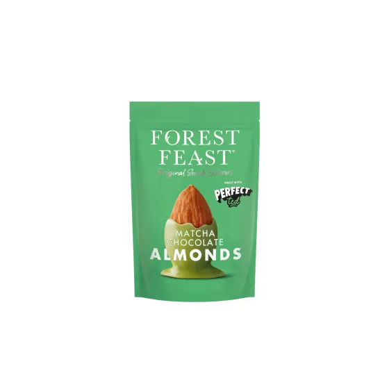 Migdały w czekoladzie matcha Forest Feast, 120 g