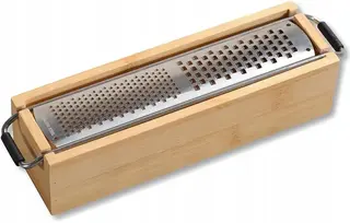 TARKA DO PARMEZANU STAL NIERDZEWNA BAMBUS 25CM DWUSTRONNA