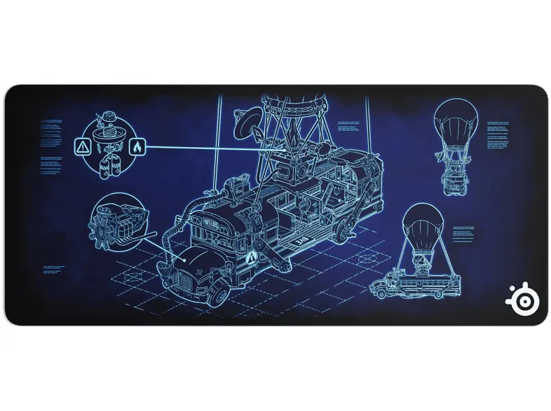 Podkładka gamingowa STEELSERIES QcK XXL 90x40 cm Fortnite Limited Edition