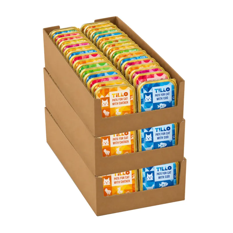 TILLO Pasztet Tacka Mix Smaków - mokra karma dla kota - 102x100g