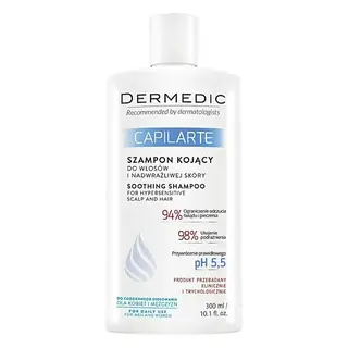 DERMEDIC CAPILARTE Szampon kojący do włosów i skóry nadwrażliwej 300 ml
