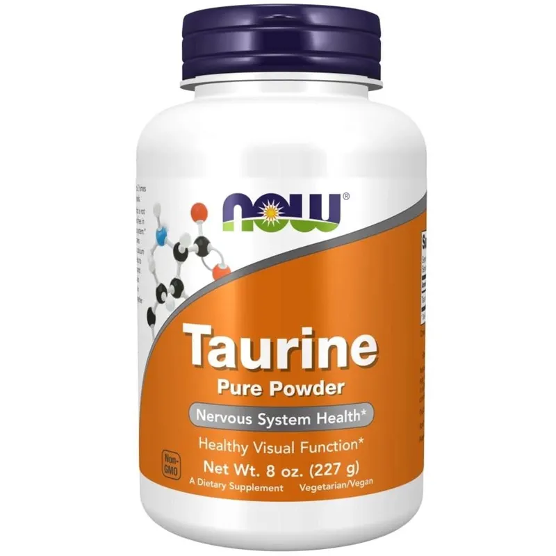 Suplement Przedtreningowy Now Foods Taurine Pure Powder 227g