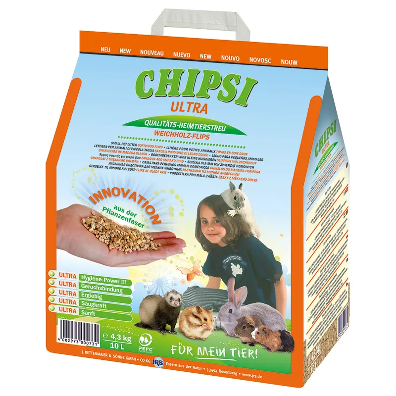 Chipsi Ultra podściółka granulowana - 10 l (4,5 kg)