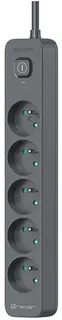 Listwa zasilająca Tracer Power Line+ 5m 5 gniazd Grafitowa