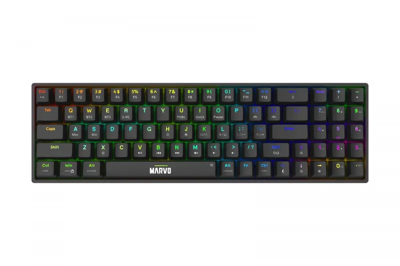 MARVO Klawiatura mechaniczna SHOGO 78W wireless czarna