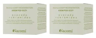 Nacomi Avocado + Ceramides Krem pod Oczy 15ml x2 szt