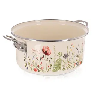 Garnek emaliowany kremowy MAKI 26 cm, 5 l