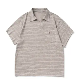 American Retro Short Sleeve Polo Shirt for Men and Women Loose Knitted Shirt Trendy Brand Couple V-neck Half Sleeve T-Shirt