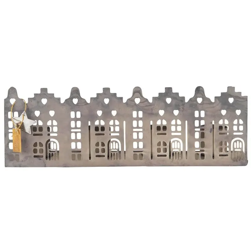 Świecznik adwentowy House facades Silver Ib Laursen