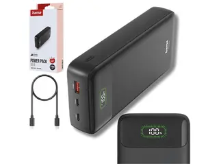Powerbank HAMA PD27 65W 27000mAh 2x USB-C 1x USB-A 201781 Szary