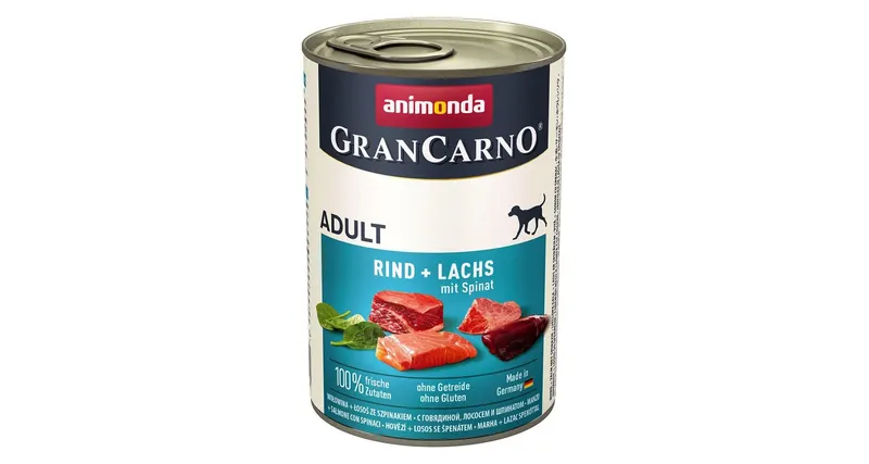 ANIMONDA Grancarno Adult Łosoś i szpinak - mokra karma dla psa - 400g