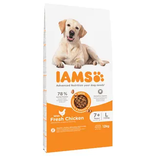 IAMS Advanced Nutrition Senior Large Dog 7+, kurczak - 2 x 12 kg