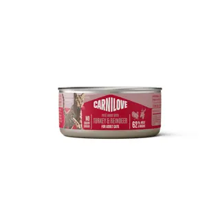 Carnilove Cat Paté, 6 x 100 g - Indyk i renifer
