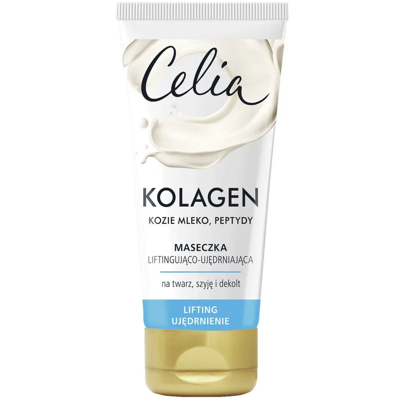 Celia Kolagen maseczka do twarzy liftingująco-ujędrniająca z kolagenem, peptydami, kozim mlekiem i pantenolem 60 ml