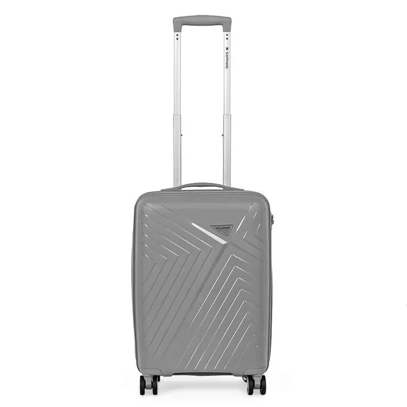 Walizka na kółkach twarda Sapphire ST-3030P szara - mała S