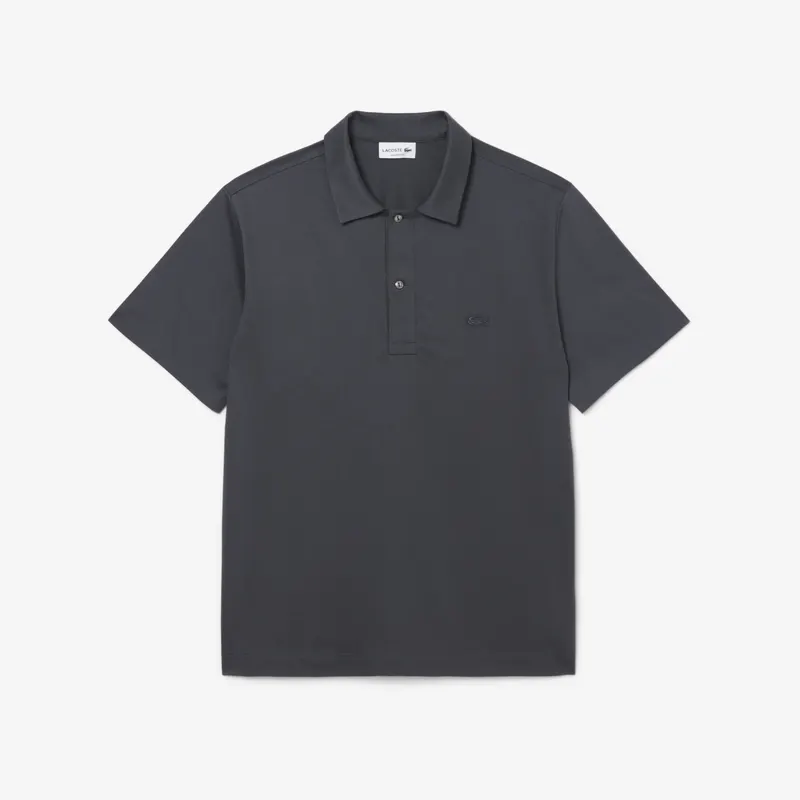 Lacoste Koszulka Polo Męska Classic Fit Ciemnoszara Szary