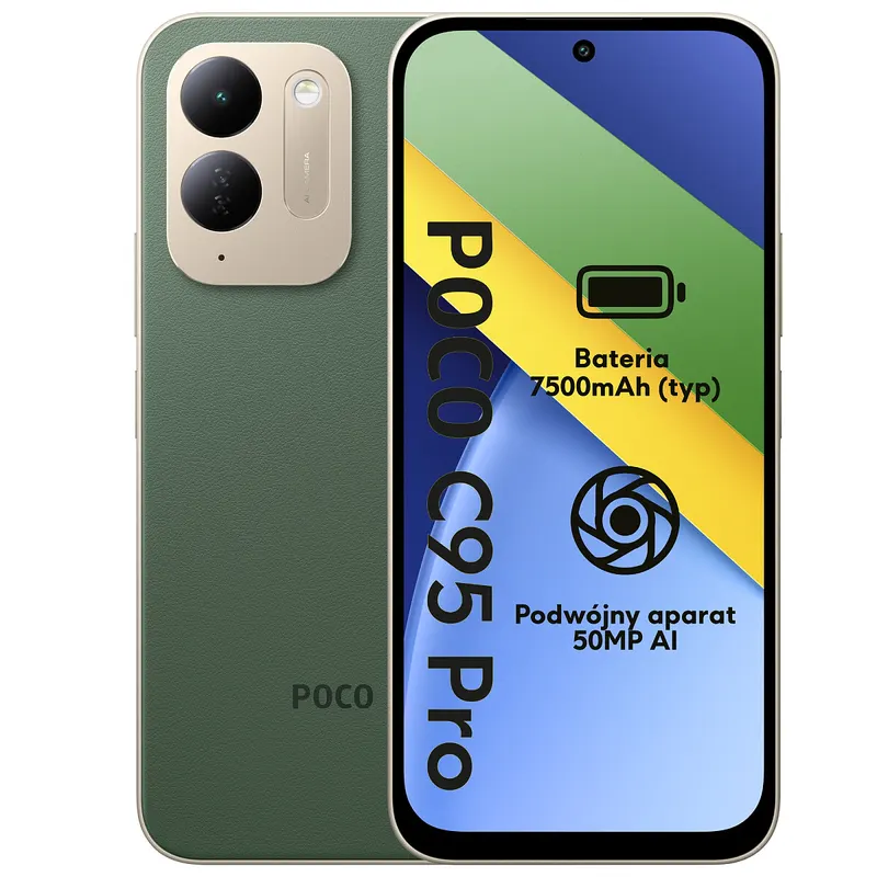 Smartfon Xiaomi POCO C95 Pro 6/128GB 6.9” 120Hz Zielony