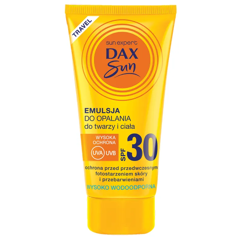 Dax Sun TRAVEL Emulsja do opalania do twarzy i ciała SPF 30 50ml