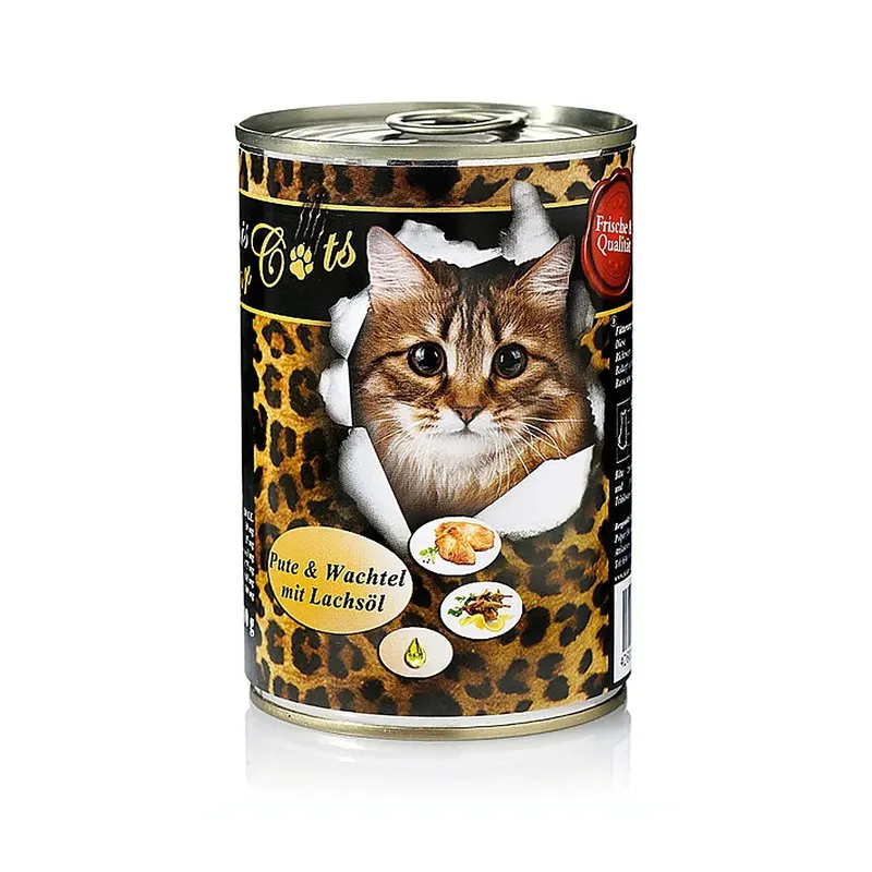 O’CANIS Indyk, przepiórka i łosoś - mokra karma dla kota - 400g