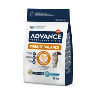 6,5 + 1 kg / 7 + 1 kg gratis! Advance Veterinary Diets, 7,5 kg / 8 kg - Weight Balance, 8 kg