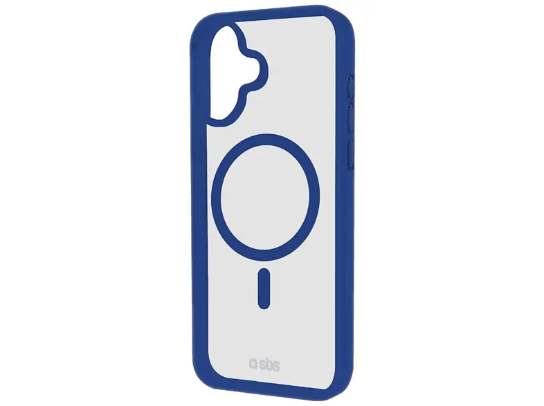 Etui SBS Mag Frame Case iPhone 16 TEMAGCOLIP1661B Przezroczysto-niebieski
