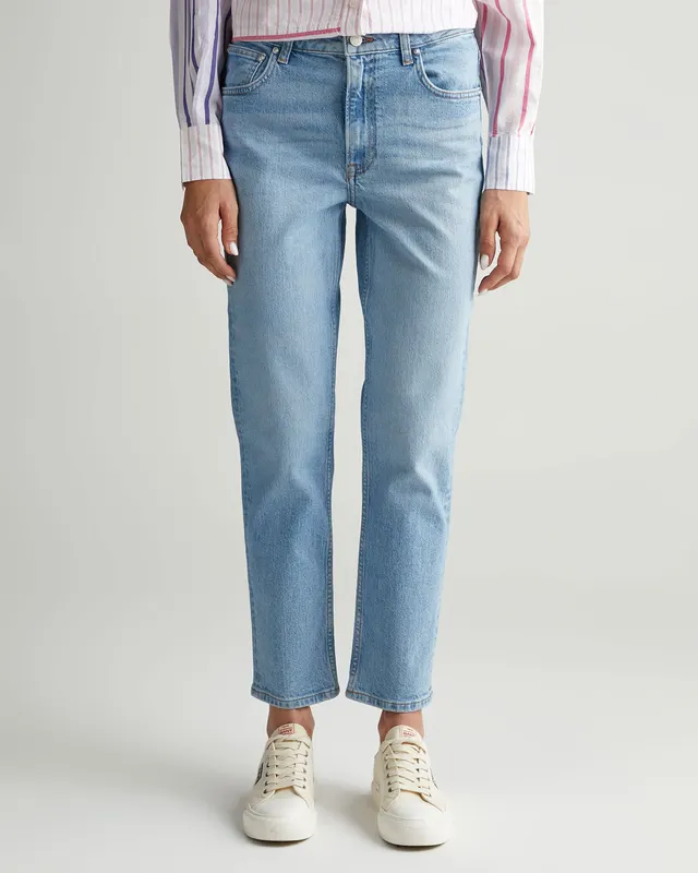 Gant Jeansy Nad Kostkę Straight Leg